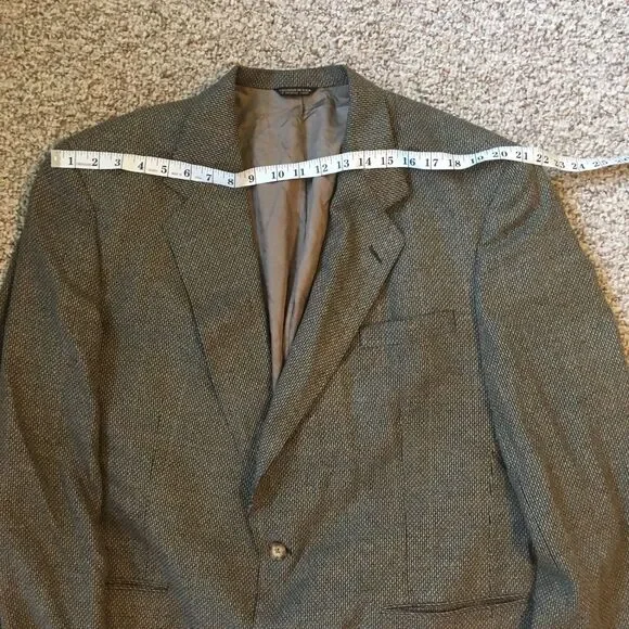 VTG Tweed Blazer Sports Coat UK Great Britain Jacket Two Button Austin Reed - Picture 9 of 14